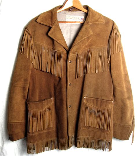 vintage fringe jacket mens